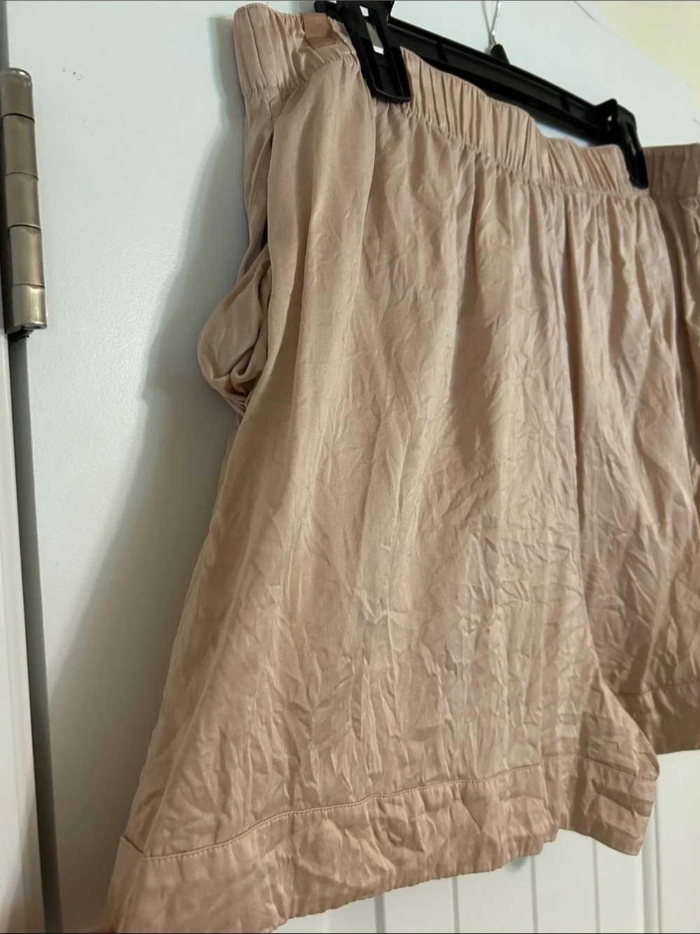 lunya Silk Relaxed Pajama Shorts in Blush